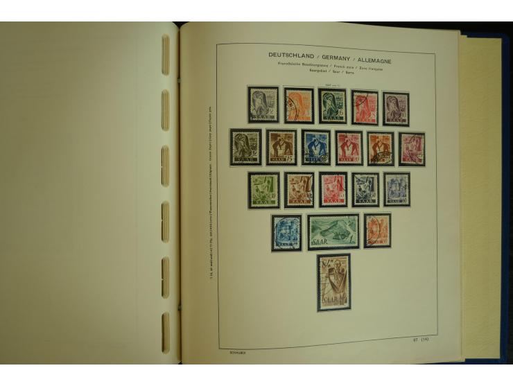 1945/2012, ungebrauchte/postfrische und gestempelte Sammlung, dabei Bizone mit besseren u.a. Mi.-Nr. 93I XG gestempelt mit Fo
