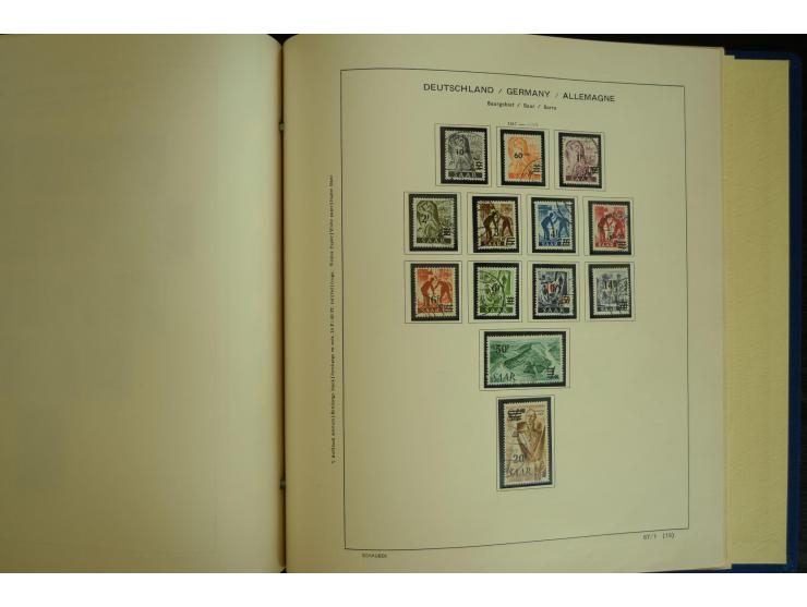 1945/2012, ungebrauchte/postfrische und gestempelte Sammlung, dabei Bizone mit besseren u.a. Mi.-Nr. 93I XG gestempelt mit Fo