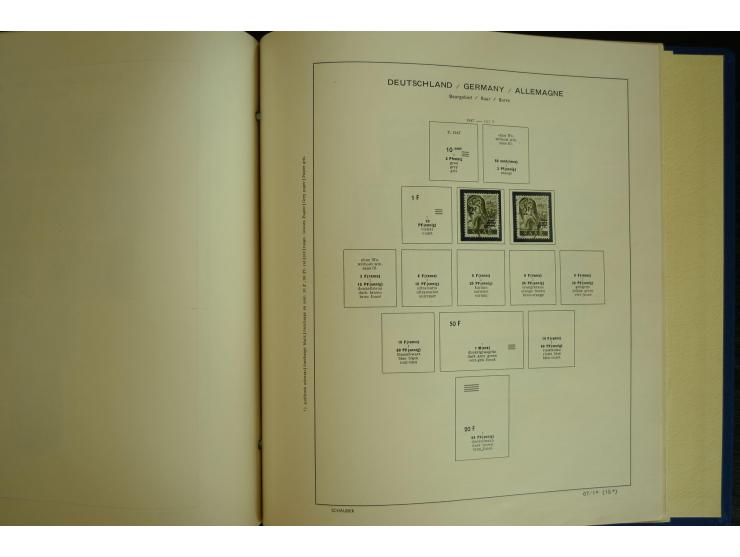 1945/2012, ungebrauchte/postfrische und gestempelte Sammlung, dabei Bizone mit besseren u.a. Mi.-Nr. 93I XG gestempelt mit Fo