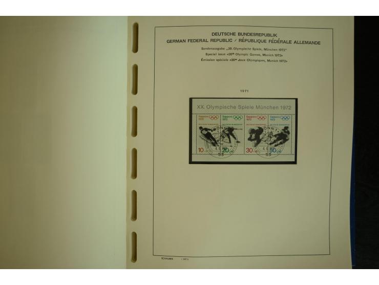 1945/2012, ungebrauchte/postfrische und gestempelte Sammlung, dabei Bizone mit besseren u.a. Mi.-Nr. 93I XG gestempelt mit Fo