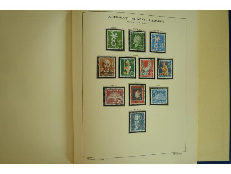 1945/2012, ungebrauchte/postfrische und gestempelte Sammlung, dabei Bizone mit besseren u.a. Mi.-Nr. 93I XG gestempelt mit Fo