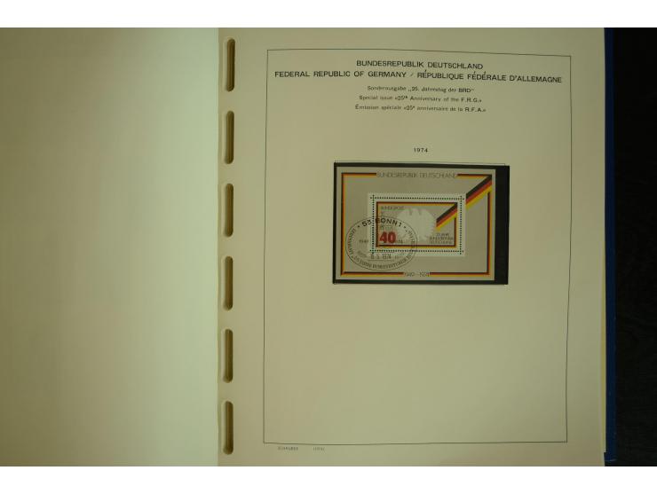 1945/2012, ungebrauchte/postfrische und gestempelte Sammlung, dabei Bizone mit besseren u.a. Mi.-Nr. 93I XG gestempelt mit Fo