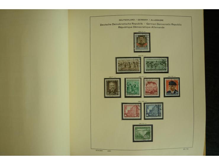 1945/2012, ungebrauchte/postfrische und gestempelte Sammlung, dabei Bizone mit besseren u.a. Mi.-Nr. 93I XG gestempelt mit Fo
