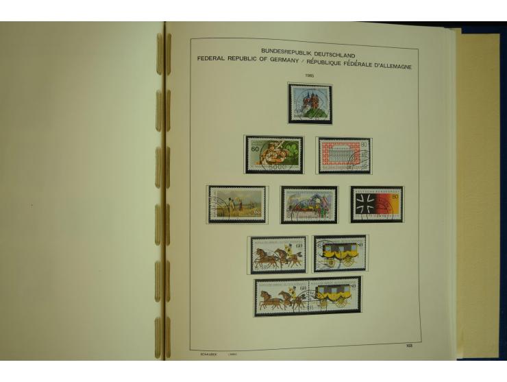 1945/2012, ungebrauchte/postfrische und gestempelte Sammlung, dabei Bizone mit besseren u.a. Mi.-Nr. 93I XG gestempelt mit Fo