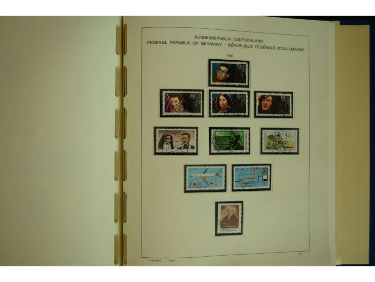 1945/2012, ungebrauchte/postfrische und gestempelte Sammlung, dabei Bizone mit besseren u.a. Mi.-Nr. 93I XG gestempelt mit Fo