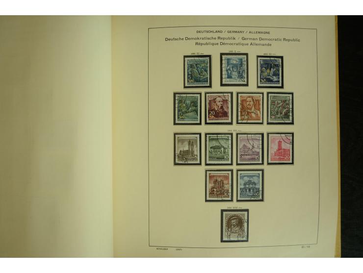 1945/2012, ungebrauchte/postfrische und gestempelte Sammlung, dabei Bizone mit besseren u.a. Mi.-Nr. 93I XG gestempelt mit Fo