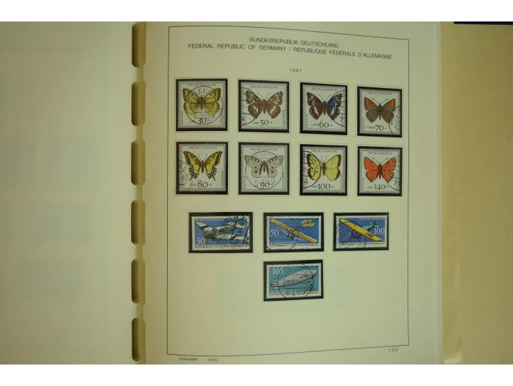1945/2012, ungebrauchte/postfrische und gestempelte Sammlung, dabei Bizone mit besseren u.a. Mi.-Nr. 93I XG gestempelt mit Fo