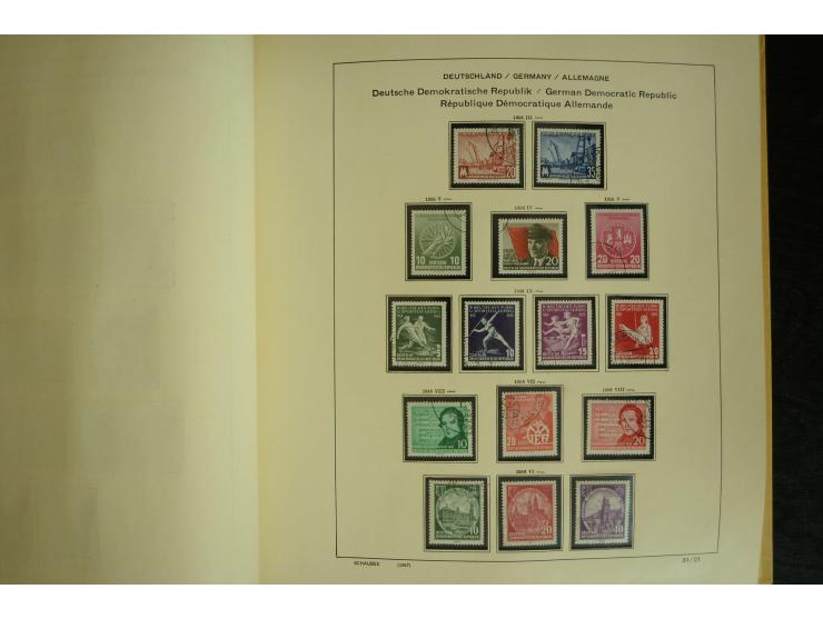 1945/2012, ungebrauchte/postfrische und gestempelte Sammlung, dabei Bizone mit besseren u.a. Mi.-Nr. 93I XG gestempelt mit Fo