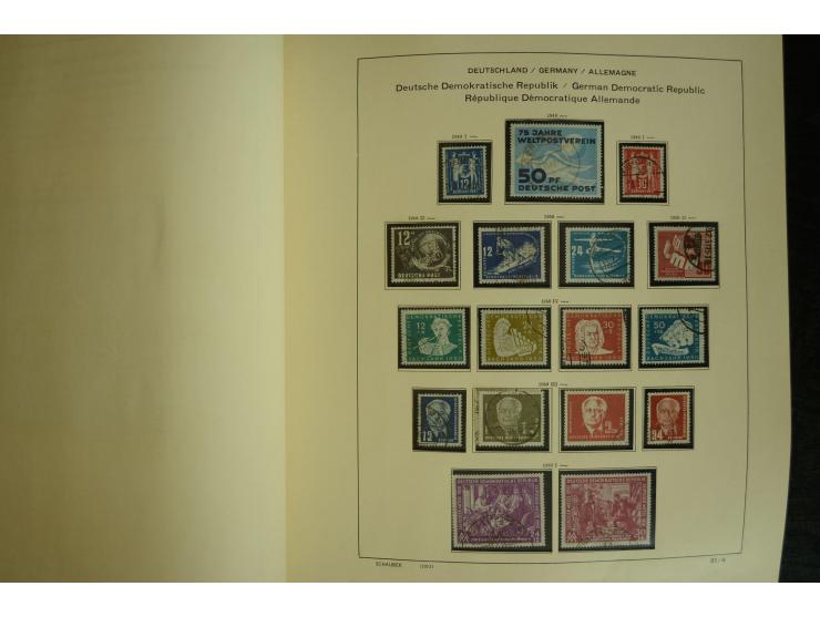 1945/2012, ungebrauchte/postfrische und gestempelte Sammlung, dabei Bizone mit besseren u.a. Mi.-Nr. 93I XG gestempelt mit Fo