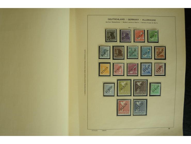 1945/2012, ungebrauchte/postfrische und gestempelte Sammlung, dabei Bizone mit besseren u.a. Mi.-Nr. 93I XG gestempelt mit Fo