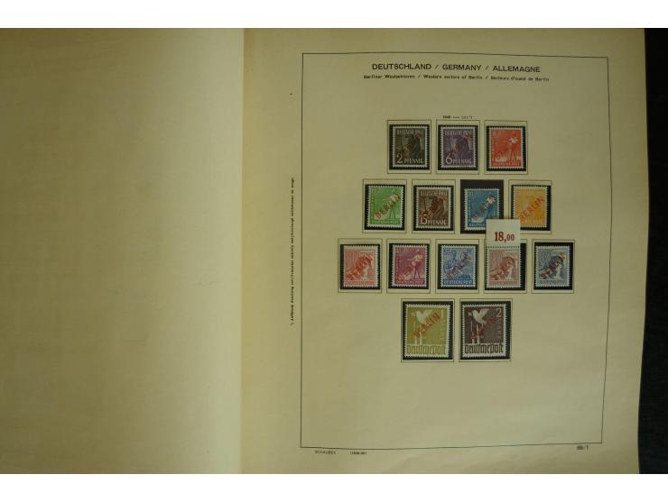 1945/2012, ungebrauchte/postfrische und gestempelte Sammlung, dabei Bizone mit besseren u.a. Mi.-Nr. 93I XG gestempelt mit Fo