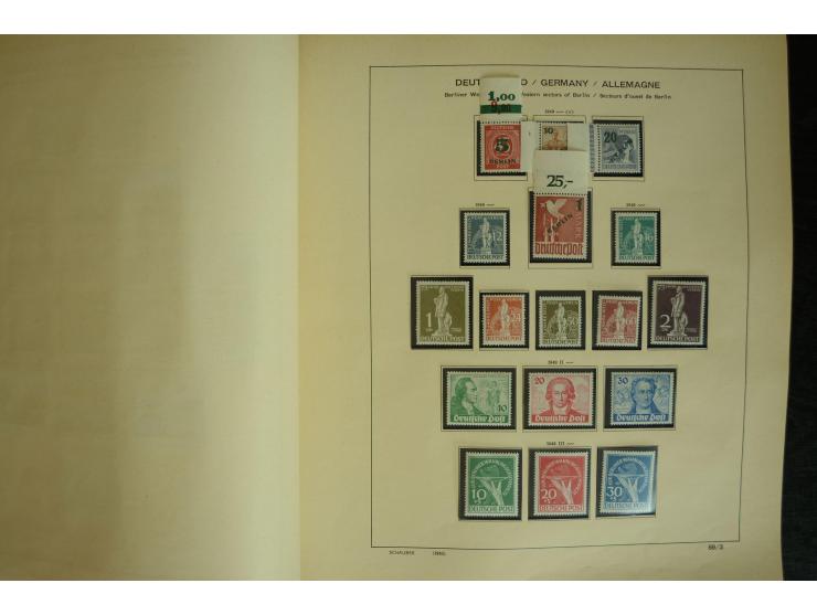 1945/2012, ungebrauchte/postfrische und gestempelte Sammlung, dabei Bizone mit besseren u.a. Mi.-Nr. 93I XG gestempelt mit Fo