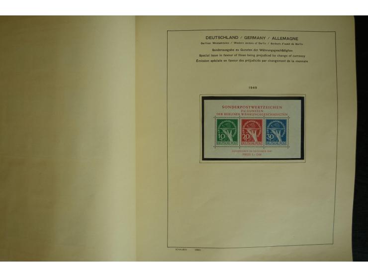 1945/2012, ungebrauchte/postfrische und gestempelte Sammlung, dabei Bizone mit besseren u.a. Mi.-Nr. 93I XG gestempelt mit Fo