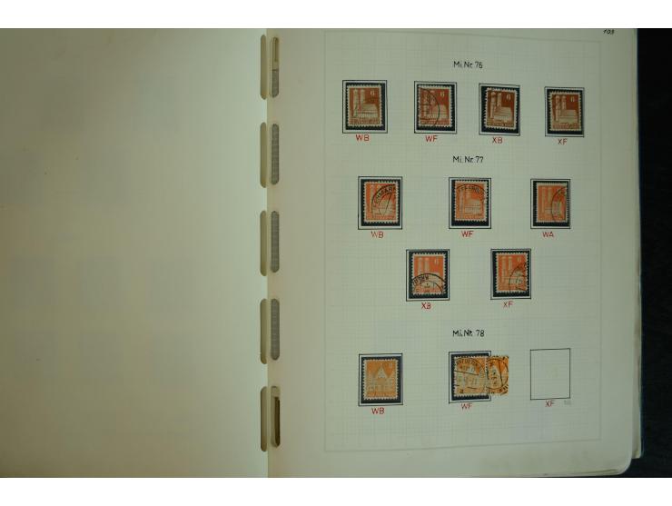 1945/2012, ungebrauchte/postfrische und gestempelte Sammlung, dabei Bizone mit besseren u.a. Mi.-Nr. 93I XG gestempelt mit Fo