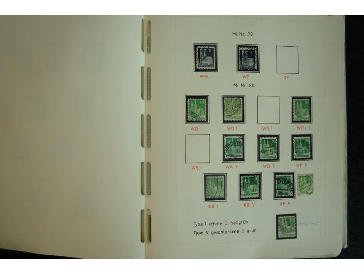 1945/2012, ungebrauchte/postfrische und gestempelte Sammlung, dabei Bizone mit besseren u.a. Mi.-Nr. 93I XG gestempelt mit Fo