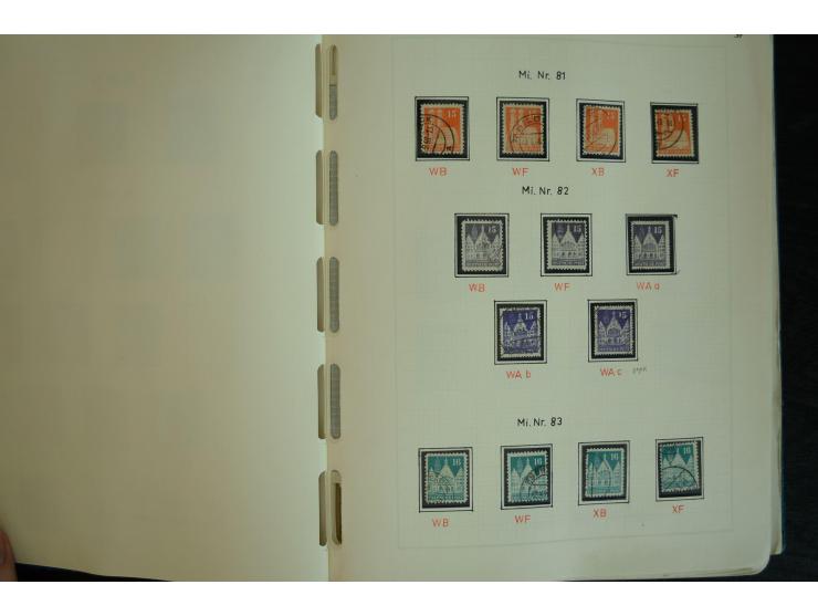 1945/2012, ungebrauchte/postfrische und gestempelte Sammlung, dabei Bizone mit besseren u.a. Mi.-Nr. 93I XG gestempelt mit Fo