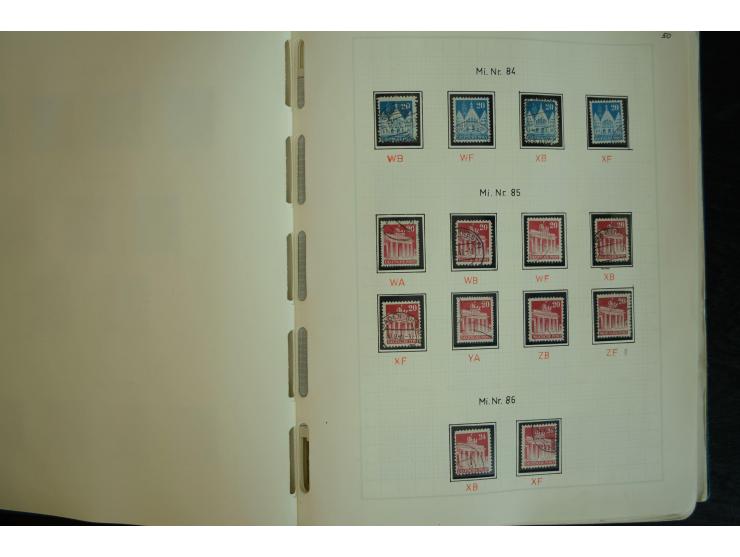 1945/2012, ungebrauchte/postfrische und gestempelte Sammlung, dabei Bizone mit besseren u.a. Mi.-Nr. 93I XG gestempelt mit Fo