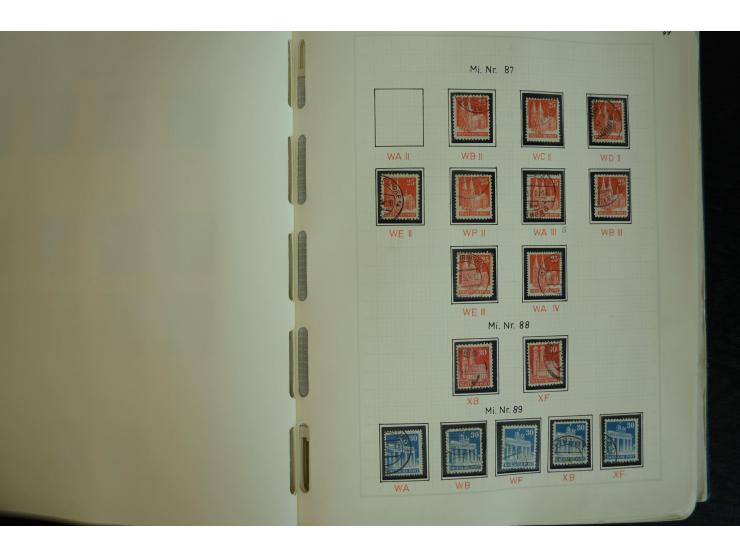 1945/2012, ungebrauchte/postfrische und gestempelte Sammlung, dabei Bizone mit besseren u.a. Mi.-Nr. 93I XG gestempelt mit Fo