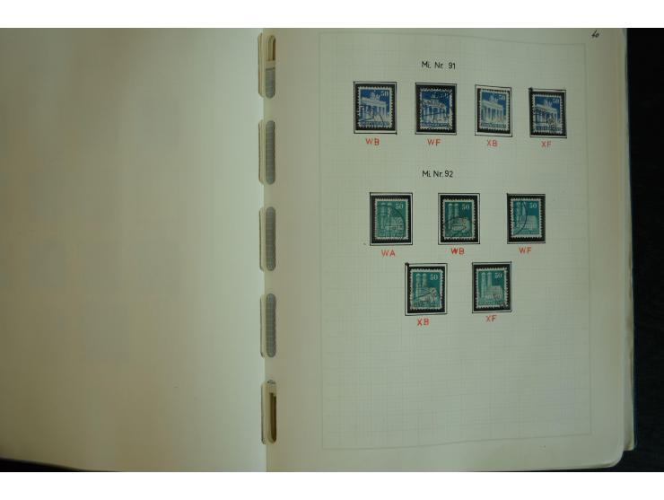1945/2012, ungebrauchte/postfrische und gestempelte Sammlung, dabei Bizone mit besseren u.a. Mi.-Nr. 93I XG gestempelt mit Fo
