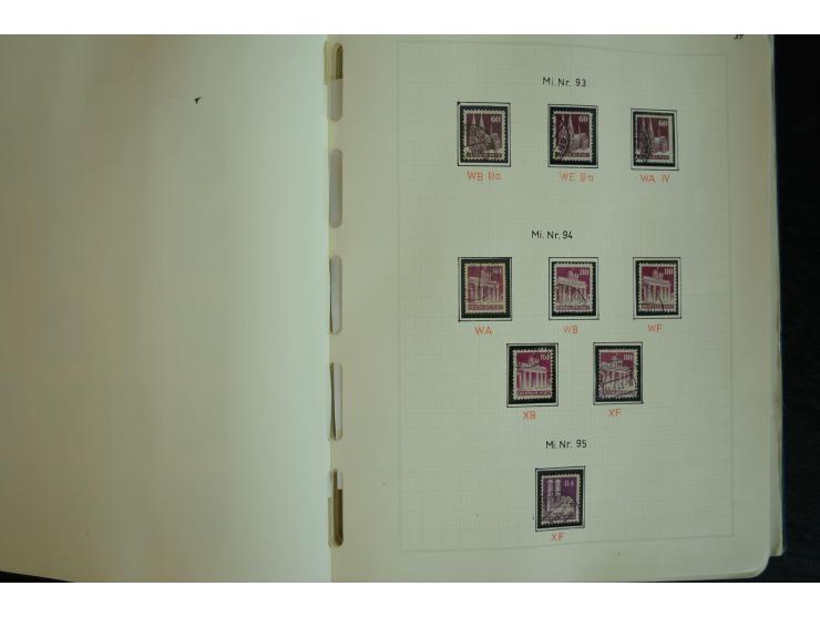 1945/2012, ungebrauchte/postfrische und gestempelte Sammlung, dabei Bizone mit besseren u.a. Mi.-Nr. 93I XG gestempelt mit Fo