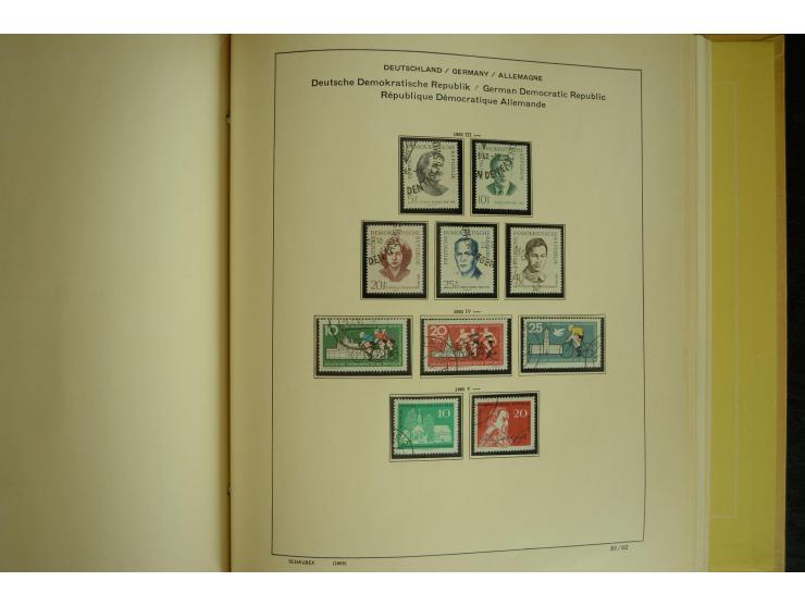 1945/2012, ungebrauchte/postfrische und gestempelte Sammlung, dabei Bizone mit besseren u.a. Mi.-Nr. 93I XG gestempelt mit Fo