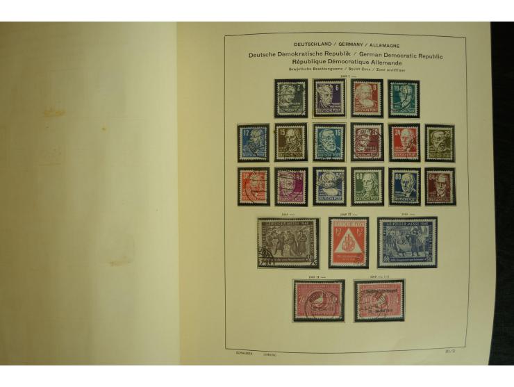 1945/2012, ungebrauchte/postfrische und gestempelte Sammlung, dabei Bizone mit besseren u.a. Mi.-Nr. 93I XG gestempelt mit Fo