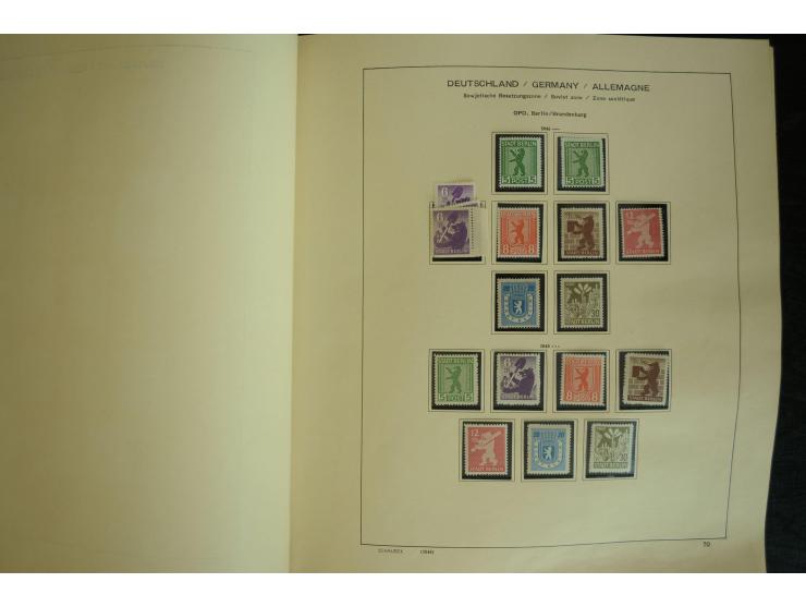 1945/2012, ungebrauchte/postfrische und gestempelte Sammlung, dabei Bizone mit besseren u.a. Mi.-Nr. 93I XG gestempelt mit Fo