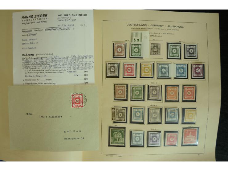 1945/2012, ungebrauchte/postfrische und gestempelte Sammlung, dabei Bizone mit besseren u.a. Mi.-Nr. 93I XG gestempelt mit Fo