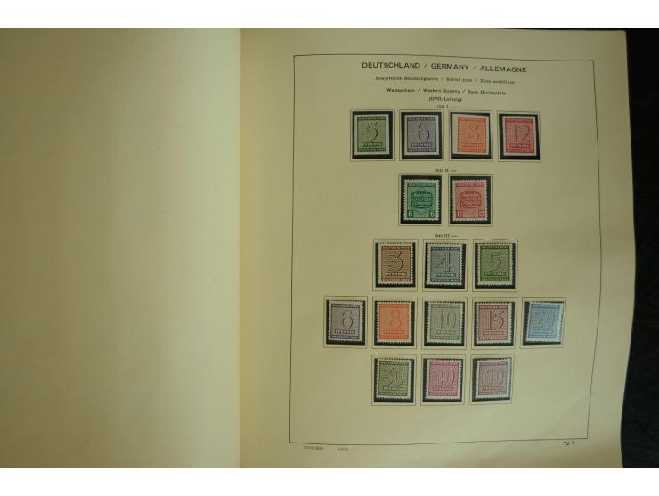 1945/2012, ungebrauchte/postfrische und gestempelte Sammlung, dabei Bizone mit besseren u.a. Mi.-Nr. 93I XG gestempelt mit Fo