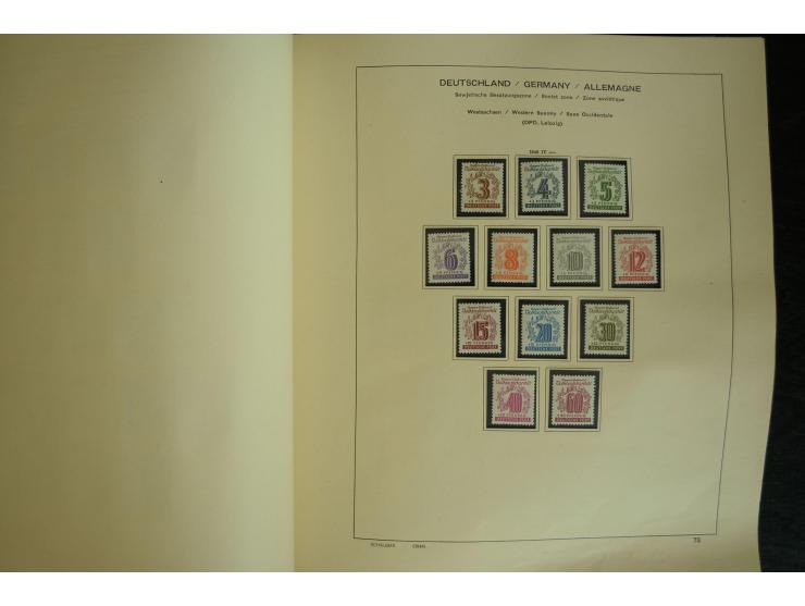 1945/2012, ungebrauchte/postfrische und gestempelte Sammlung, dabei Bizone mit besseren u.a. Mi.-Nr. 93I XG gestempelt mit Fo