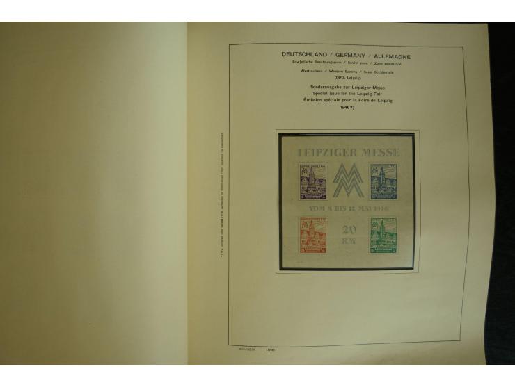 1945/2012, ungebrauchte/postfrische und gestempelte Sammlung, dabei Bizone mit besseren u.a. Mi.-Nr. 93I XG gestempelt mit Fo
