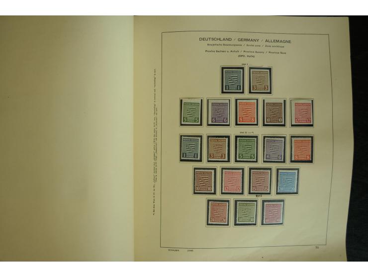 1945/2012, ungebrauchte/postfrische und gestempelte Sammlung, dabei Bizone mit besseren u.a. Mi.-Nr. 93I XG gestempelt mit Fo