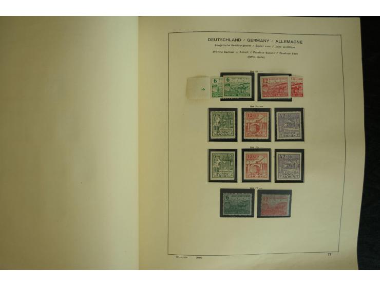 1945/2012, ungebrauchte/postfrische und gestempelte Sammlung, dabei Bizone mit besseren u.a. Mi.-Nr. 93I XG gestempelt mit Fo