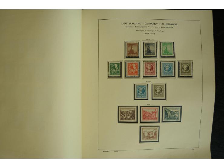 1945/2012, ungebrauchte/postfrische und gestempelte Sammlung, dabei Bizone mit besseren u.a. Mi.-Nr. 93I XG gestempelt mit Fo