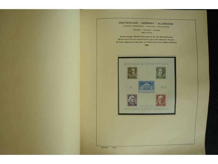 1945/2012, ungebrauchte/postfrische und gestempelte Sammlung, dabei Bizone mit besseren u.a. Mi.-Nr. 93I XG gestempelt mit Fo