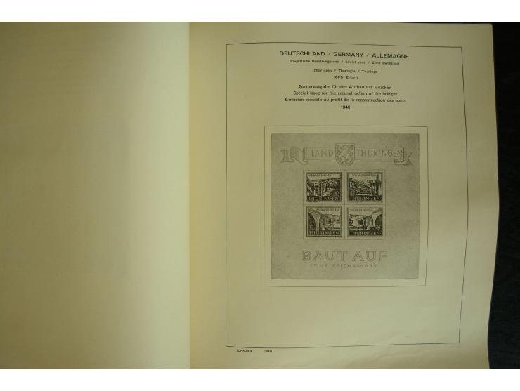 1945/2012, ungebrauchte/postfrische und gestempelte Sammlung, dabei Bizone mit besseren u.a. Mi.-Nr. 93I XG gestempelt mit Fo
