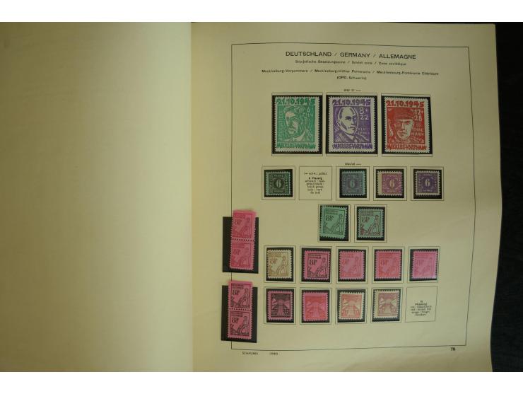 1945/2012, ungebrauchte/postfrische und gestempelte Sammlung, dabei Bizone mit besseren u.a. Mi.-Nr. 93I XG gestempelt mit Fo