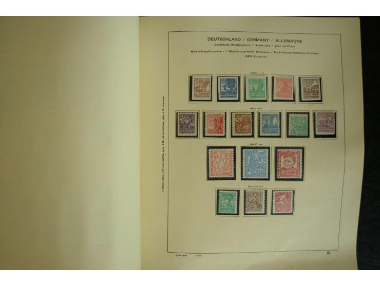 1945/2012, ungebrauchte/postfrische und gestempelte Sammlung, dabei Bizone mit besseren u.a. Mi.-Nr. 93I XG gestempelt mit Fo