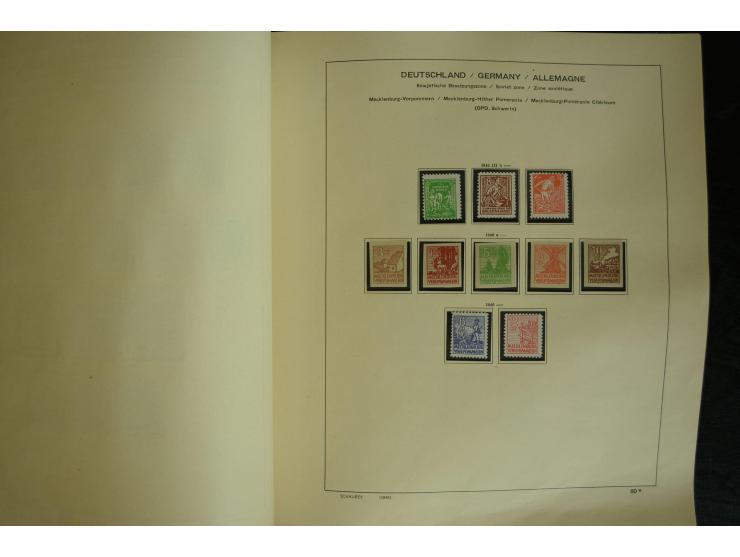 1945/2012, ungebrauchte/postfrische und gestempelte Sammlung, dabei Bizone mit besseren u.a. Mi.-Nr. 93I XG gestempelt mit Fo