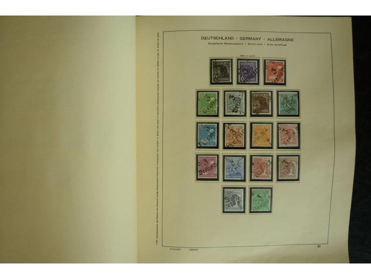 1945/2012, ungebrauchte/postfrische und gestempelte Sammlung, dabei Bizone mit besseren u.a. Mi.-Nr. 93I XG gestempelt mit Fo