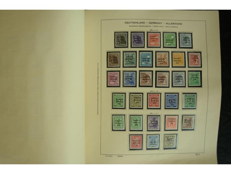 1945/2012, ungebrauchte/postfrische und gestempelte Sammlung, dabei Bizone mit besseren u.a. Mi.-Nr. 93I XG gestempelt mit Fo