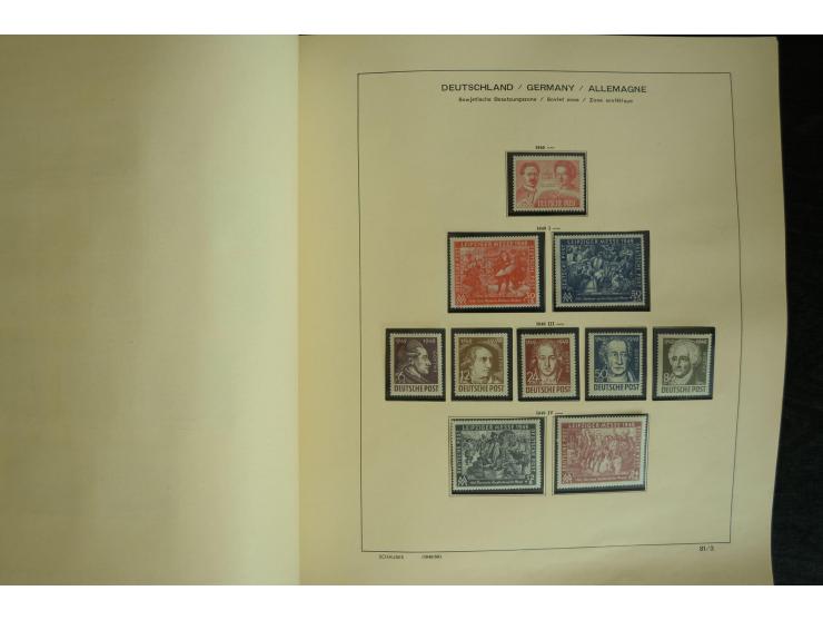 1945/2012, ungebrauchte/postfrische und gestempelte Sammlung, dabei Bizone mit besseren u.a. Mi.-Nr. 93I XG gestempelt mit Fo