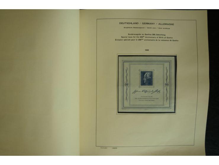 1945/2012, ungebrauchte/postfrische und gestempelte Sammlung, dabei Bizone mit besseren u.a. Mi.-Nr. 93I XG gestempelt mit Fo