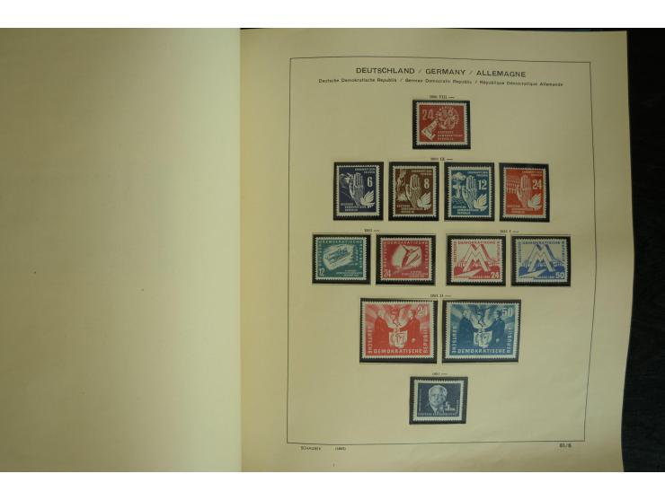 1945/2012, ungebrauchte/postfrische und gestempelte Sammlung, dabei Bizone mit besseren u.a. Mi.-Nr. 93I XG gestempelt mit Fo
