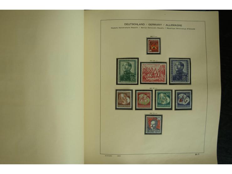 1945/2012, ungebrauchte/postfrische und gestempelte Sammlung, dabei Bizone mit besseren u.a. Mi.-Nr. 93I XG gestempelt mit Fo