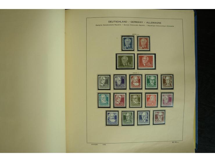 1945/2012, ungebrauchte/postfrische und gestempelte Sammlung, dabei Bizone mit besseren u.a. Mi.-Nr. 93I XG gestempelt mit Fo
