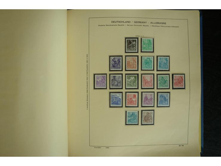 1945/2012, ungebrauchte/postfrische und gestempelte Sammlung, dabei Bizone mit besseren u.a. Mi.-Nr. 93I XG gestempelt mit Fo