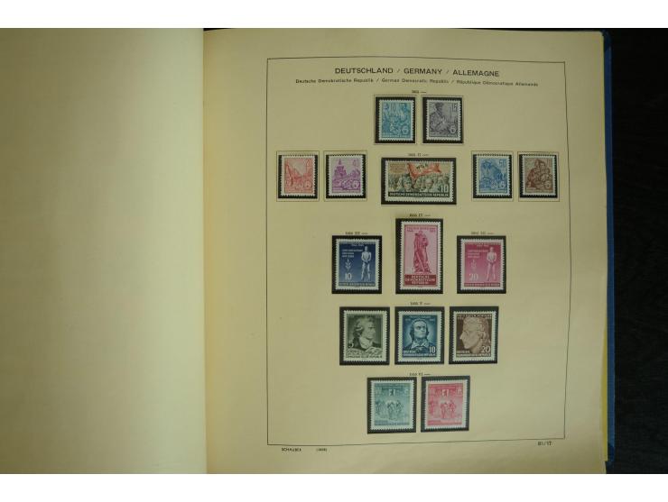 1945/2012, ungebrauchte/postfrische und gestempelte Sammlung, dabei Bizone mit besseren u.a. Mi.-Nr. 93I XG gestempelt mit Fo