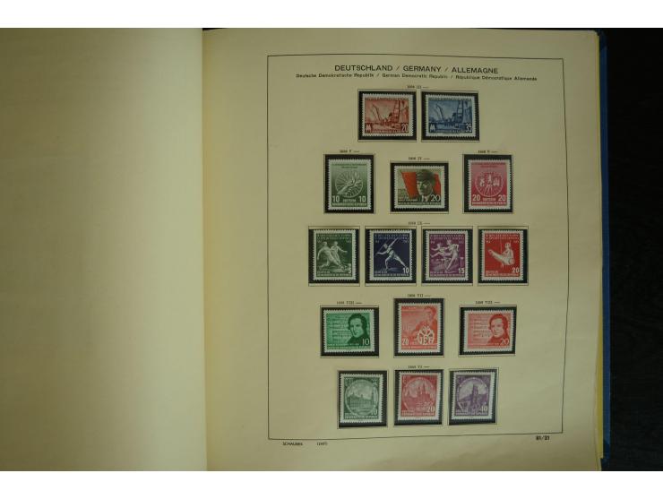1945/2012, ungebrauchte/postfrische und gestempelte Sammlung, dabei Bizone mit besseren u.a. Mi.-Nr. 93I XG gestempelt mit Fo