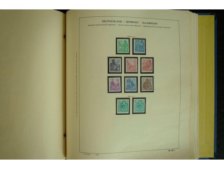 1945/2012, ungebrauchte/postfrische und gestempelte Sammlung, dabei Bizone mit besseren u.a. Mi.-Nr. 93I XG gestempelt mit Fo